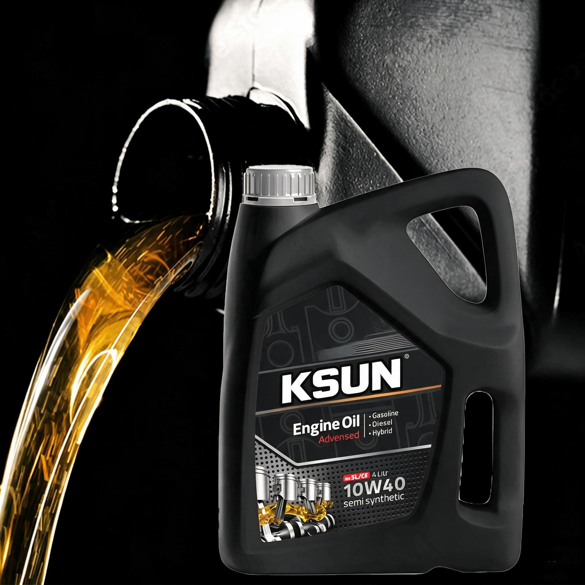 KSUN gasoline engine oil 4L packaging