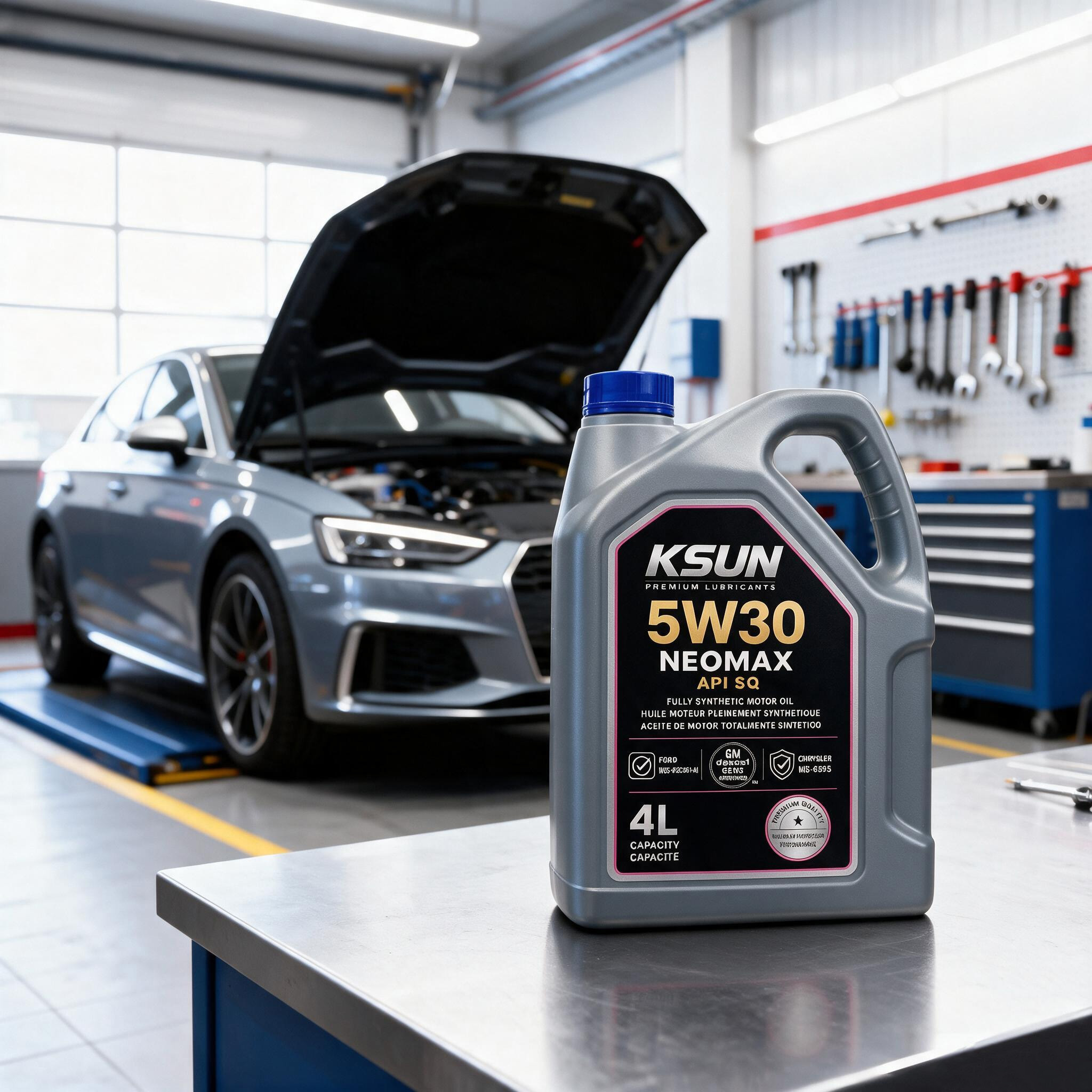 KSUN gasoline engine oil product packaging